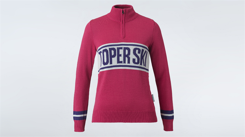 Women's retro knitted sweater SKI