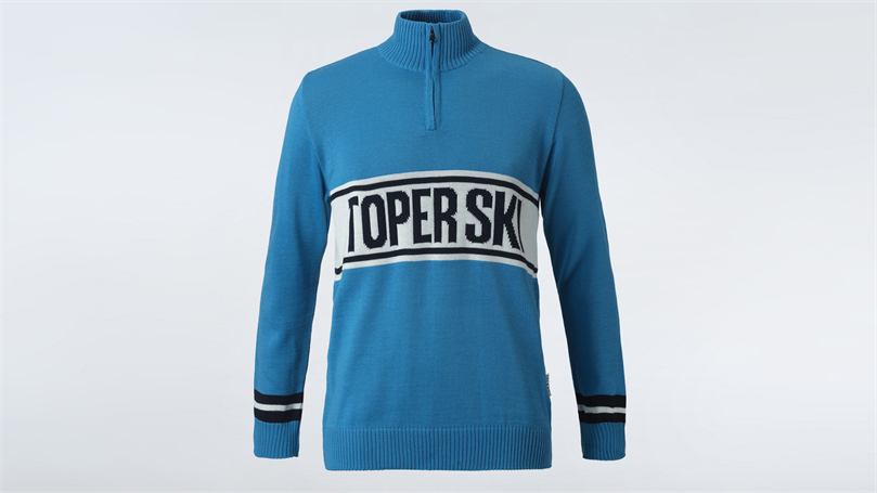 Men's retro knitted sweater SKI